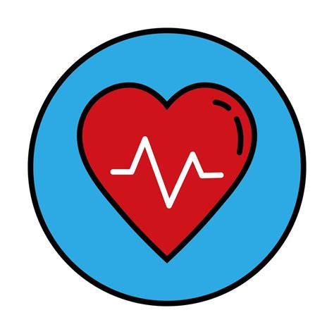 Heart Cardiology Line And Fill Style Icon 1931703 Vector Art At Vecteezy
