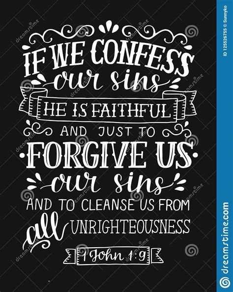 Hand Lettering If We Cofess Our Sins He Is Faithful