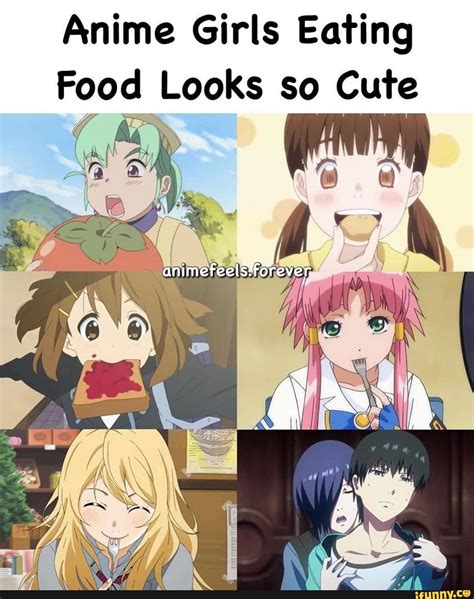 Anime Girls Eating Food Looks So Cute Oh Aws Am Animefeelsforever