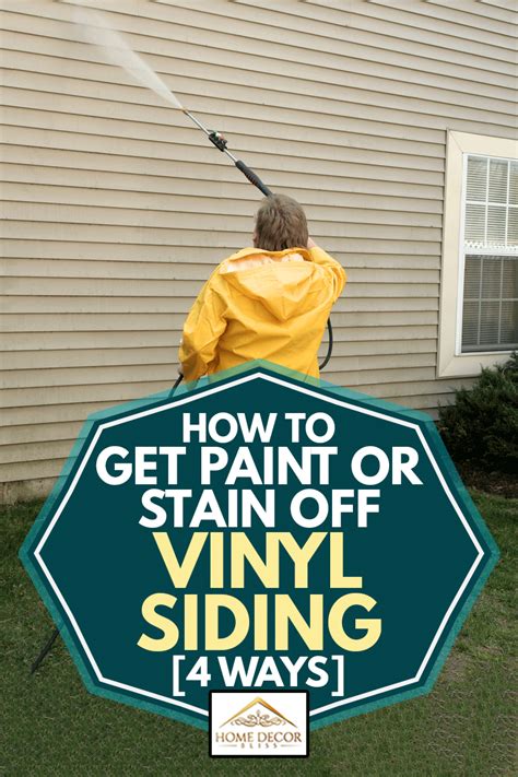 Get paint from leather with a blunt knife or scraper. How to Get Paint or Stain off Vinyl Siding 4 Ways - Home ...