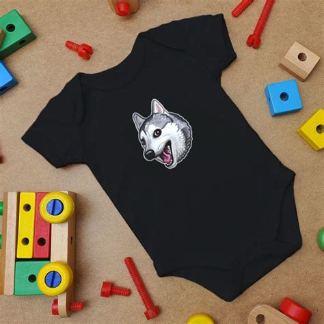 Awkward Doggo Meme Baby Onesie Custom Baby Onesies Design Art2cloth