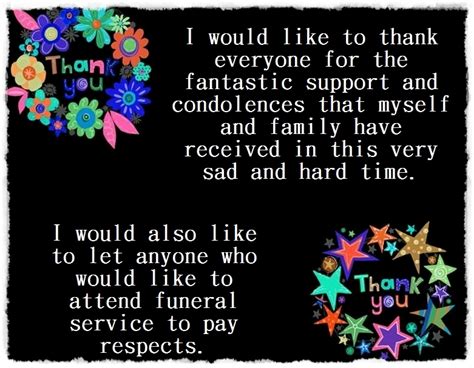 If nothing else, that's the perfect reason to write thank you letters to friends and family to increase positivity all the way around. Funeral Thank You Poems and Notes | Words of Wisdom ...