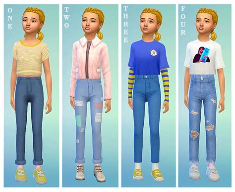 Could You Please Make Some Cool Everyday Kids Mmfinds Sims 4