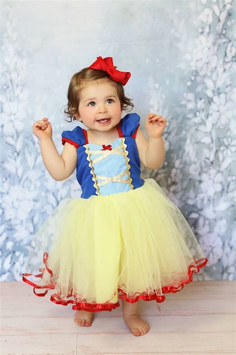 Snow White Dress Snow White Costume For Girls Princess Snow Etsy
