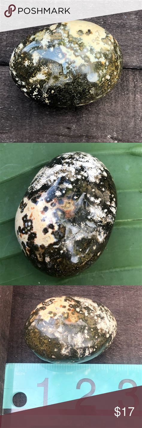 Natural Geode Rare Cosmic Jasper Palm Stone Boutique