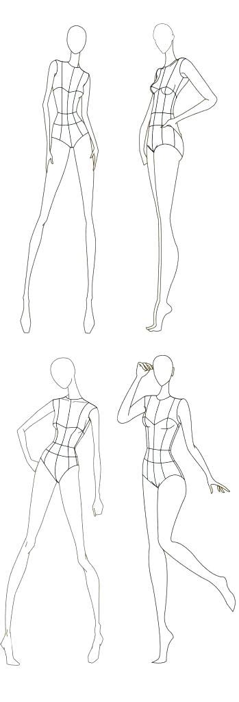 Female Body Outline Front Coloring Pages