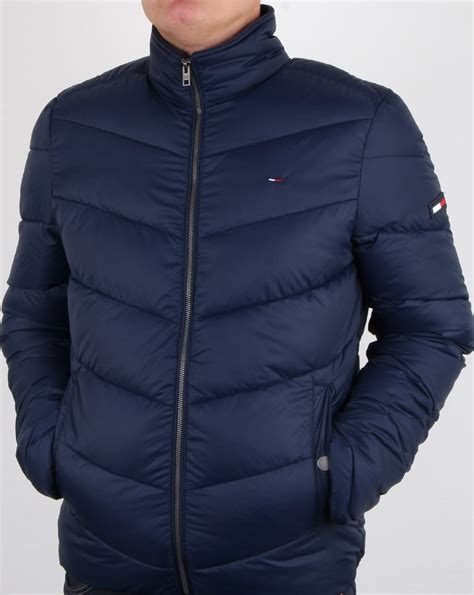 Tommy Hilfiger Quilted Jacket Navy Mens Padded Fleece