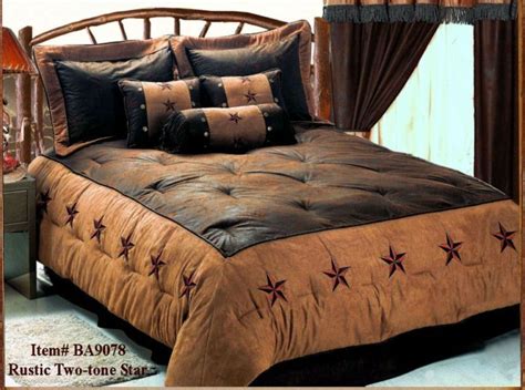 Get 5% in rewards with club o! Western Cowboy Rustic Two Tone Star Comforter Bedding Set ...