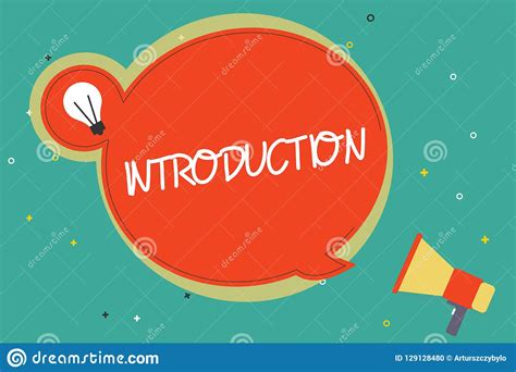 Text Sign Showing Introduction. Conceptual Photo First Part Of A ...