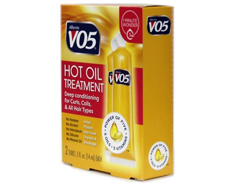 Alberto Vo5 Hot Oil Moisturizing Treatment With Vitamin E 0 5 Oz 2 Tubes 3 Pack