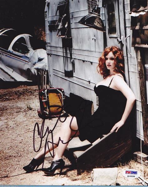 Christina Hendricks Signed 8x10 Photo Joan Holloway Mad Men Autographed Psadna Certified Tv