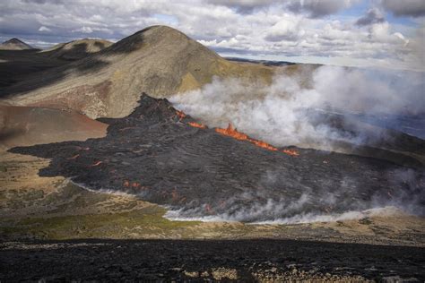 Watch Hikers Head To Marvel At Erupting Volcano In Iceland