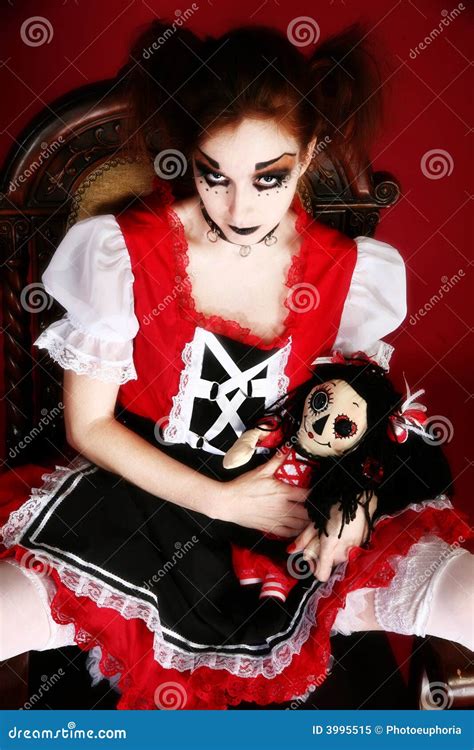 Goth Doll Woman Stock Image Image Of Girl Hair Color 3995515
