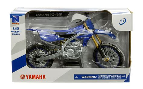 112 New Ray Motorcycles Yamaha Yz 450f Blue Diecast Model