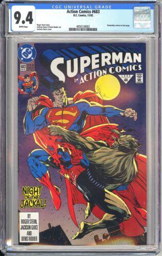 Action Comics 683 Cgc 94 1992 4050128002 Doomsday Cameo On Last Page