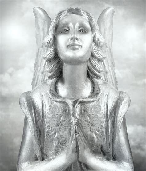 Silvery Guardian Angel Stock Photo Image Of Elegance 103262088