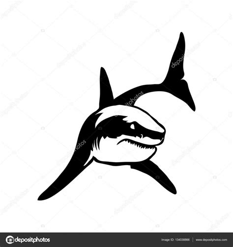 Black Shark Logo Stock Vector Image By ©korniakovstock 134038866