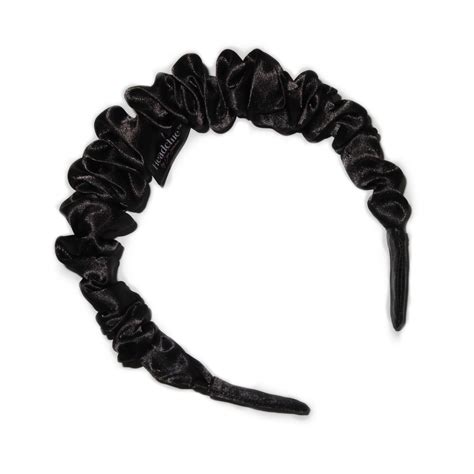 Black Silky Satin Headband Headchie Hair By Lana Summer