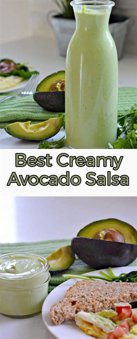 This Creamy Avocado Salsa Is Easy To Make And Goes Great On Everything You Will Love It Ad In