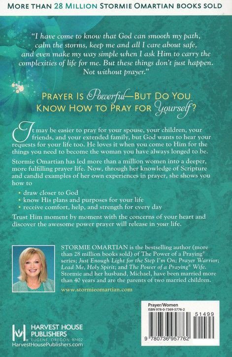 Stormie omartian is currently considered a single author. if one or more works are by a distinct, homonymous authors, go ahead and split the author. The Power of a Praying Woman: Stormie Omartian ...