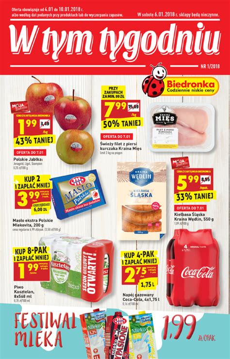 Zobacz aktualnie przecenione produkty i ruszaj na zakupy! Biedronka gazetka 4.01.2018 W tym tygodniu