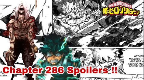 My Hero Academia Chapter 286 Spoilers And Release Date Youtube