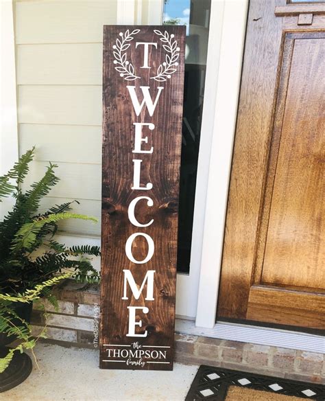 10 Free Welcome Svg Files For Cricut Vertical Porch Signs