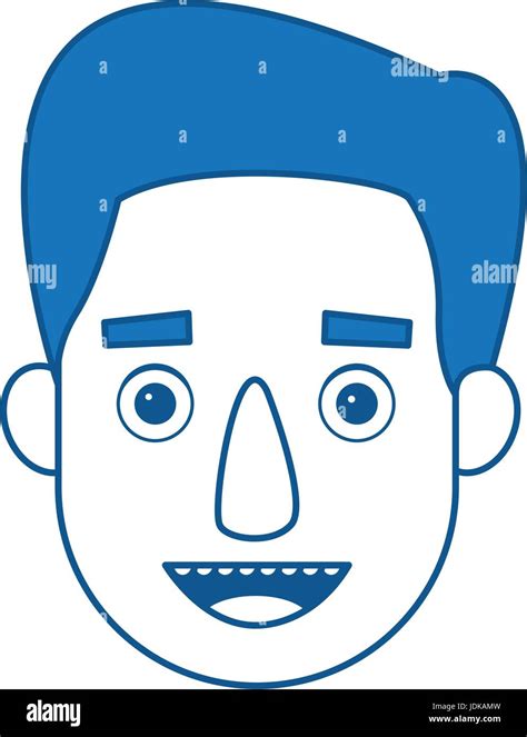 Man Profile Cartoon Face Person Character Stock Vector Image And Art Alamy