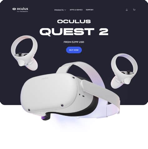 Oculus Quest 2 Landing Page Concept Figma
