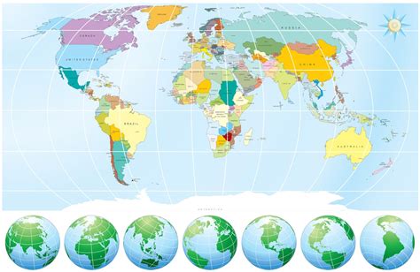 Idool Mapa Del Mundo Para Maestros Y Estudiantes Mapamundi