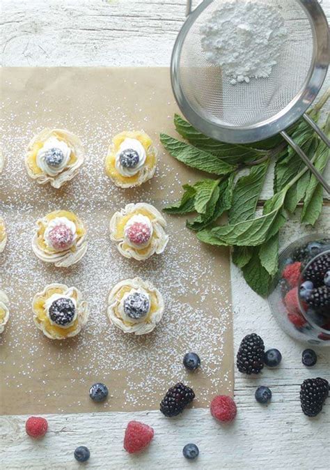 Find healthy, delicious phyllo dough recipes. Mini Lemon Tart Recipe with Phyllo Dough and Fresh Berries