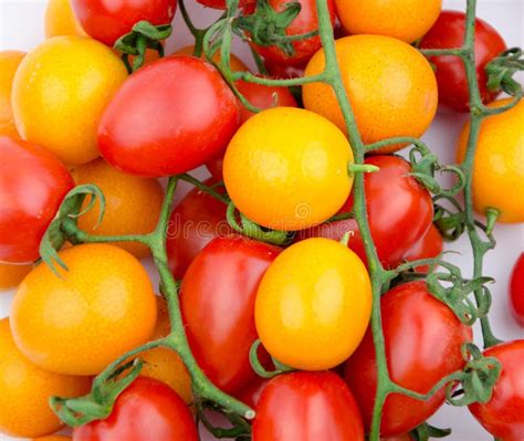 Fruits Little Orange And Cherry Tomatoes Stock Photo Image Of Happy