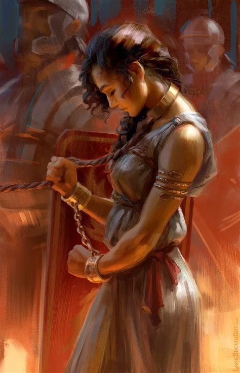 Captive Bounds In Chains Of Gold But Not Defeated Zenobia By