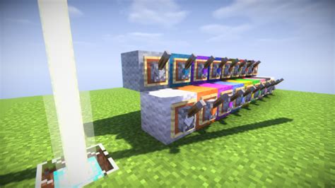 Rainbow Beacon Machine Over 10000 Colour Possibilities Minecraft Project
