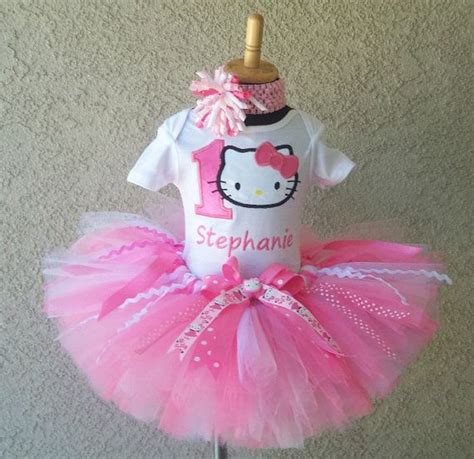 personalized hello kitty inspired tutu set by sassycreationsss hello kitty birthday party first