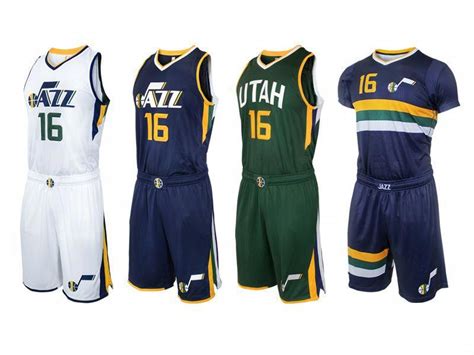 Basketballuniforms Utah Jazz Basketball Uniforms Design Jazz