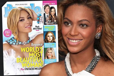 beyonce most beautiful woman in the world according to people magazine mirror online
