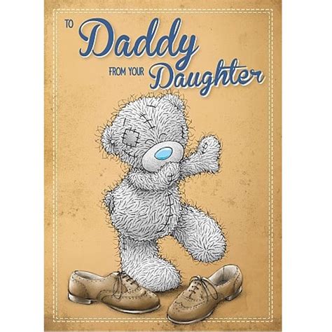 Daddy you, daughter me altyazıları. Daddy From Daughter Me to You Bear Fathers Day Card ...