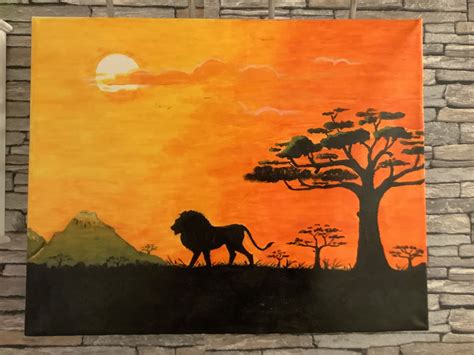 Painting The Lion King Etsy