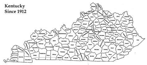 Ky History How And Why The Kentucky Counties Formed