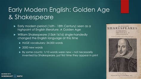 Early Modern English Youtube