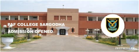 Paf Cadet College Sargodha Admission Form 2023