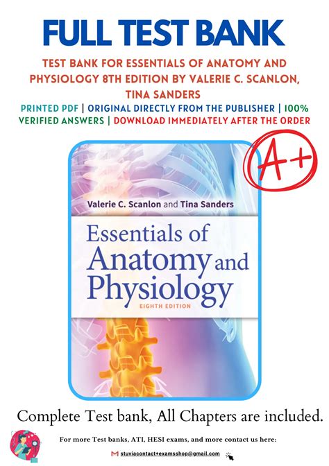 Test Bank For Essentials Of Anatomy And Physiology 8th Edition By