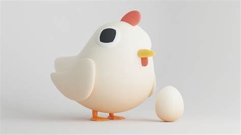 3d Model Stylized Low Poly Chicken For Blender Vr Ar Low Poly