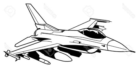 Sketch Of Military Jets Coloring Pages