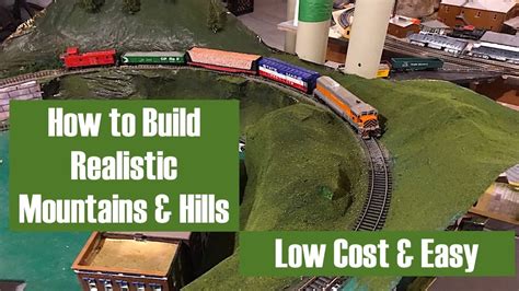 How To Make Realistic Model Mountains And Hills Super Cheap Youtube