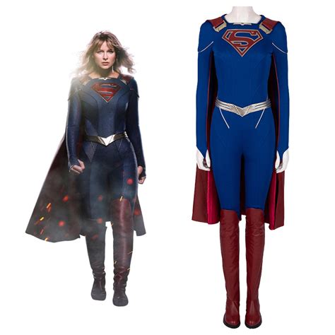 100 Satisfaction Guaranteed Supergirl Kara Zor El Danvers Fancy Dress Outfit Props Halloween