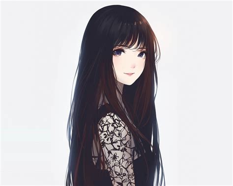 Download Wallpaper 1280x1024 Beautiful Anime Girl Artwork Long Hair