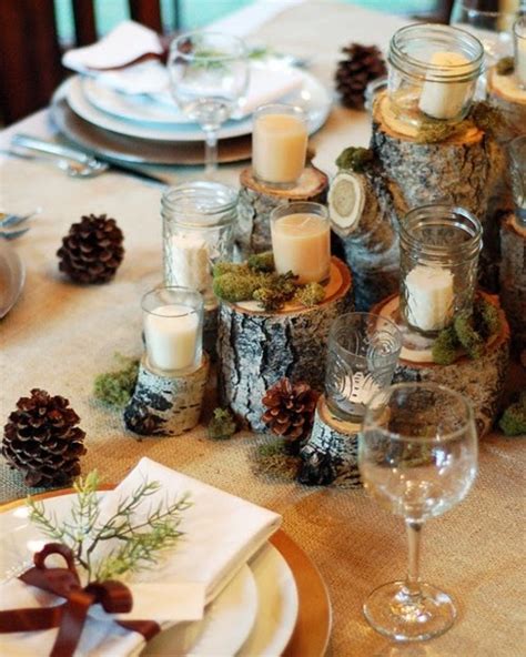 24 Inspiring Rustic Christmas Table Settings Digsdigs