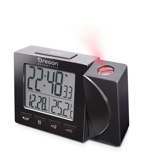 Oregon Scientific RM512P Radio Controlled Projection Alarm Clock Black